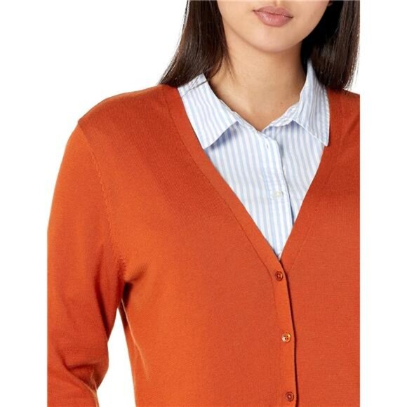 Essentials Women's Lightweight V-Neck Cardigan - Picture 4 of 7